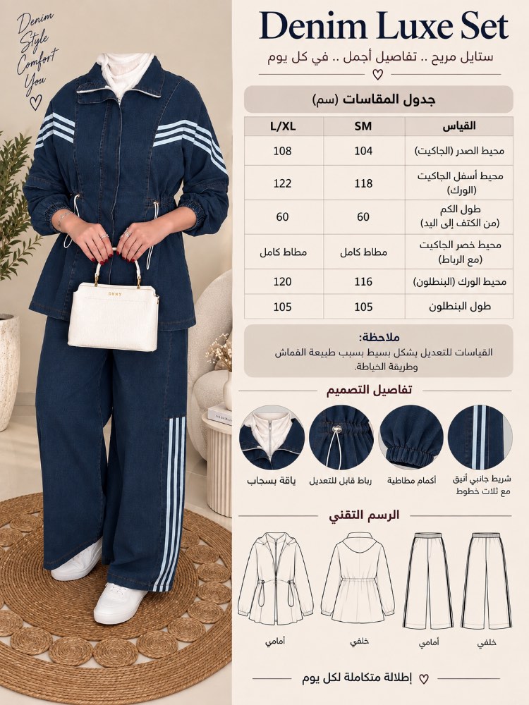 طقم جينز